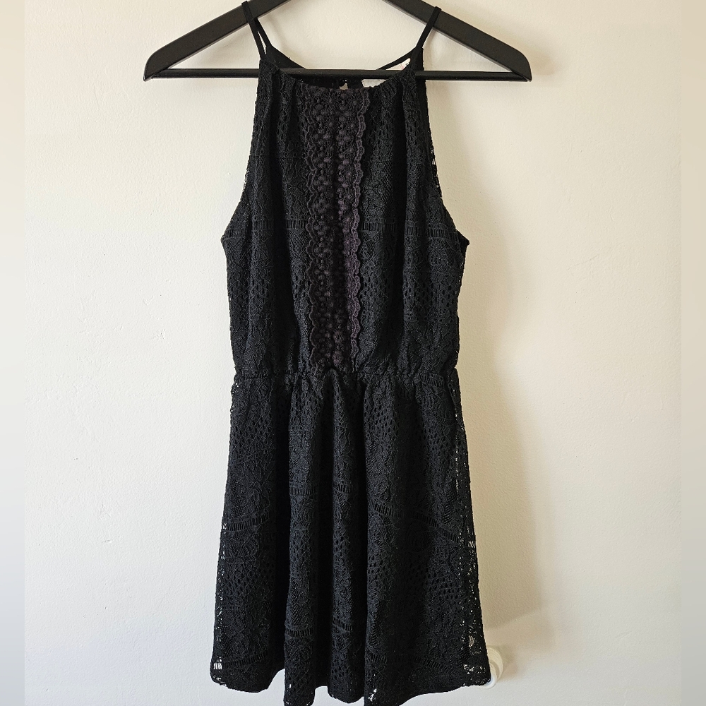 Elegant Black Lace Dress